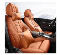 NYSQOFMB Custom Car Seat Cover Only 2pc Front Seats Auto Accessories For Mercedes For Benz For E200 E260 E300 E320 E350 E400 E500 Cars Car Seat Covers(ORANGE LUX)