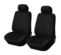NYSQOFMB Embroidery Car Seat Covers Set Organizer Universal For Hyundai For Ai 20 Protectors Car Seat Covers(Black front)