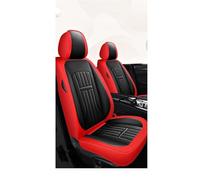 NYSQOFMB For Cadillac All Models For SRX CTS CT4 CT5 XT4 CT6 SLS ATS ATSL XTS XT5 For Escalade Car Seat Cover Leather Auto Accessories Car Seat Covers(Black Red 4pcs)