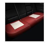 NYSQOFMB Full Set Vehicle Seat Cover For Seat For Ibiza Universal Leather Full Set Car Seat Covers Seat Protector Pad Cushion(Rear Red White)