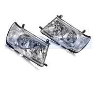 NYSQOFMB Headlight A Pair Halogen Front Bumper Head Light Head Lamp For Toyota For Land For Cruiser LC100 1998-2005 Headlight Headlamp Front Light Car Headlight cover