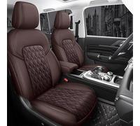 NYSQOFMB Leather Mixed Car Seat Cover For Mercedes For BENZ For G Class G350 G55 G500 G63 Amg W463 Accessories Protectors Car Seat Covers(Coffee)