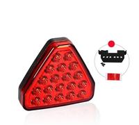 NYSQOFMB LED Car Brake Tail Light Triangle Red Reversing Stop Flash Warning Fog Lights Anti-collision Auto Singal Lamp Universal 12v High Level Brake Light(Red)