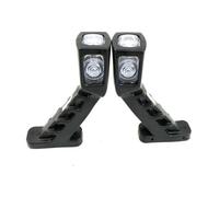 NYSQOFMB Mirror Indicator Light A Pair 12V 24V Trailer Truck LED Side Marker Light 4LED Turn Signal Indicator Stop Lamp For RV Lorry Caravan Side Turn Signal Light(CLEAR-WB010)