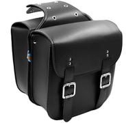NYSQOFMB Motorcycle Side Saddlebags 2Pcs Motorcycle Side Bag Leather Black Brown Universal Saddlebags Waterproof Anti-Heat Tool for Suzuki Waterproof Travel Luggage(2pcs Black)