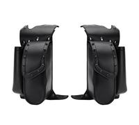 NYSQOFMB Motorcycle Side Saddlebags for Road for Glide for FLTR 1998-2019 Motorcycle Saddlebag Guard Crash Bar Bags with Water Bottle Holder Waterproof Travel Luggage(One Pair)