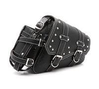 NYSQOFMB Motorcycle Side Saddlebags for Sportster for Iron 883 for XL883N Universal Motorcycle Leather Storage Tool Pouch Saddle Luggage Bags. Waterproof Travel Luggage(Right Side)