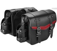 NYSQOFMB Motorcycle Side Saddlebags for Vstar for Shadow Motorcycle Side Bag Saddlebag Universal PU Saddle Bag Travel Storage Pack Bag Waterproof Travel Luggage