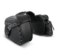 NYSQOFMB Motorcycle Side Saddlebags Motorcycle Saddlebag Waterproof Leather Code Lock Motorbike Side Bags with Cup Holder Outing Moto Bag Waterproof Travel Luggage(Black)