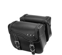 NYSQOFMB Motorcycle Side Saddlebags Motorcycle Saddlebag Waterproof Leather Side Luggage Bag for Shadow Waterproof Travel Luggage(350mm)