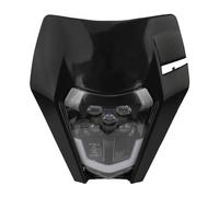 NYSQOFMB Motorcycle Spot Lights Motorcycle LED Headlight Plate For EXC XC SX MX XC 125 250 300 450 For Supermoto For Enduro Universal Dirt Bike Motocross Headlights(B Black)