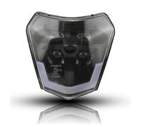 NYSQOFMB Motorcycle Spot Lights Motorcycle LED Headlight Plate For EXC XC SX MX XC 125 250 300 450 For Supermoto For Enduro Universal Dirt Bike Motocross Headlights(B Wick)