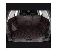 NYSQOFMB Trunk mat 7 Seat Durable Custom Leather Colorful Car Trunk Mat For Skoda For Kodiaq 2024 2025 Auto Carpet Interior Parts(Black Red 4pcs)