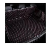 NYSQOFMB Trunk mat Custom Leather Car Trunk Mats For BMW X5 E70 2008-2013 5-Seat Rear Trunk Floor Mat Tray Carpet Mud(BIACK RED 3D)