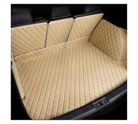 NYSQOFMB Trunk mat Leather Car Rear Trunk Mats For Mitsubishi For Outlander PHEV GN 2022 2023 2024 7seat Waterproof Pads Trunk Rugs Muds(BEIGE 3D)