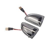 NYSQOFMB Turn Signal Light LED Dynamic Car Blinker Side Mirror Marker Turn Signal Lights Lamp Accessories For Mercedes For BENZ For Smart Fortwo 451 MK1 MKII 2007-2015(Dynamic Crystal)