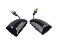 NYSQOFMB Turn Signal Light LED Dynamic Car Blinker Side Mirror Marker Turn Signal Lights Lamp Accessories For Mercedes For BENZ For Smart Fortwo 451 MK1 MKII 2007-2015(Dynamic Black)