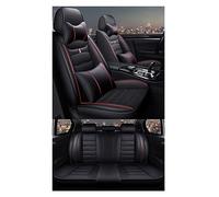 NYSQOFMB Universal Car Seat Cover Full Set For Lincoln For MKZ For MKC For MKX For MKT For Navigator For Aviator Accessories Interior car seat cover(B Bk Red 5 Seat)