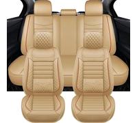 NYSQOFMB Universal Car Seat Covers Cushion For Golf 5 For BMW For E30 E39 Interiors Women Full Set Auto Protector Car Seat Covers Set(Beige)