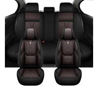 NYSQOFMB Universal Full Set Car Seat Covers For Kia For Ceed For F40 For Dodge For Journey For Suzuki For Swift For A4 A6 Car Seat Covers Set(Coffee)
