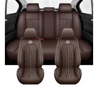 NYSQOFMB Universal Full Set Car Seat Covers For X3 For Hyundai For Kona For Jaguar Xf For Mazda For Cx5 For Sorento For Q3 Car Seat Covers Set(Coffee)