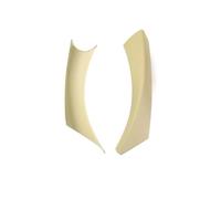 NYSQOJFNF Car Interior 2pcs Car Accessories Carbon Fiber Texture Left/Right Door Handle Pull Cover Trim for BMW 3 Series E90 E91 316 318 320 325 328i Car Interior Trim Strips(Left Beige)