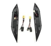 NYSQOJFNF LED Dynamic Turn 95863107100 For Cayenne 958 (92A) 2010-2014 LED Dynamic Amber Turn Signal Light Side Marker Lamp Turn Signal Light(Smoky-black)