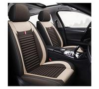 NYSSJDKHG Seat Cover Set Car Seat Cover Linen Fiber Accessories For Jaguar Models For F-PACE XJL XEL XF XE F-TYPE XK XFL For E-PACE For I-PACE Auto Styling Seat Protectors Covers(Coffee)