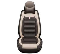 NYSSJDKHG Seat Cover Set Car Seat Cover Linen Fiber Accessories For Jaguar Models For F-PACE XJL XEL XF XE F-TYPE XK XFL For E-PACE For I-PACE Auto Styling Seat Protectors Covers(Coffee Pillow)