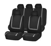 NYSSJDKHG Seat Cover Set Car Seat Protectors For Duster For Fluence For Kadjar For Koleos For Latitude 2017-2012 2011 2010 2009 2008 Cover Covers Seat Protectors Covers(Gray)
