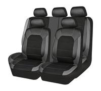 NYSSJDKHG Seat Cover Set For Opel All Models For Astra G H For Antara For Vectra B C For Zafira A Car Accessories Leather Breathable Fabric Seat Cover Seat Protectors Covers(5 seats Black grey)