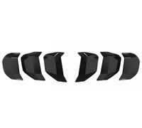 NYSSJDKHGGE Tail Light Guard ABS Car Rear Tail Light Cover Fog Wheel Eyebrow Lamp Decoration For Mustang 2018 2019 2020 2021 2022 2023 Light Guard(Rear Tail Light)