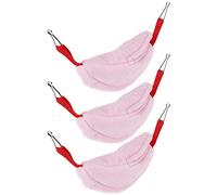 NYSUZHOUJI Pet Hammock Nest Banana Shape Small Pets Bird Hamster Squirrel Glider Grey 6 Hooks (Rose Red)