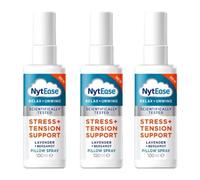 Nyt-E-a-s-e Pillow Spray, Sleep & Stress Relief Spray with Lavender, Bergamot, Ylang Ylang & Copaiba, Relaxing Aromatherapy Mist for Bed & Linen, Vegan, (Pack of 3, Natural Essential Oils, 100ml)