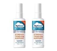 Nyt-E-a-s-e Pillow Spray, Sleep & Stress Relief Spray with Lavender, Bergamot, Ylang Ylang & Copaiba, Relaxing Aromatherapy Mist for Bed & Linen, Vegan, (Pack of 2, Natural Essential Oils, 100ml)