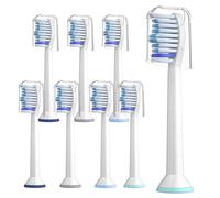 NYTCNHO Replacement Toothbrush Heads, Compatible with Philips Click-on Electric Toothbrush Handles,8 Pack Replacement Heads for Replacement Heads W 4100 5100 6100 Brush,White, 1 Count （Pack of 8）