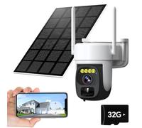 NyteElf Solar Security Camera Outdoor, Wireless 4G Camera No SIM Card, 2K Color Night Vision, 24/7 Recording, PIR Detection, Smart Alert, Custom Detection Zone, 2-Way Talk, IP66, Local & Cloud Storage