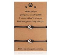 NYTGAH 2 PCS Dog Cat Memorial Gifts,Pet Bereavement Gifts,Thank You Dog or Cat Companion Memorial Items,Pet Loss Gifts,Suitable for Cards to Mourn Pets,Dog Remembrance Gifts