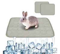 NYTGHYT 2PCS Summer Cooling Mat for Rabbit, Washable Bunny Bed, Rabbit Bed Mat, Guinea Pig Cage Liner Hamster Pee Pad, Fleece Sleep Pad for Squirrel, Hedgehog, Chinchilla