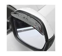 NYTKL 2 PCS Mirror Rain Visor Eyebrow, Rainproof PVC Side Mirror Guards Visor Eyebrow Protector, Auto Exterior Carbon Fiber Rearview Mirrors Rain Cover for Car Truck SUV (Black)