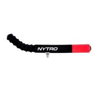 Nytro Continental Feeder Rest, 50cm, High-Density EVA, Upturned 45⁰ Ripple End, Smooth End Section, Universal Thread, Black and Red, Code 2900002