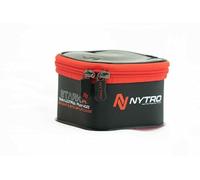 NYTRO Stark X 1212 EVA Accessory & Bits Zip-Up Case Small | Match Fishing Tackle Storage Cases | Built with 1mm and 1.5mm EVA Fabric | Clear View Lid | Durable Zips | Waterproof Welding | 22400012