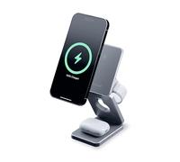 NYTSTND 3-in-1 Foldable Wireless Charger for Apple & Samsung Devices Watches MagSafe Magnetic - TRIO OFFICE Compatible with iPhone 15/14/13/12/Pro/Pro Max/Mini/Plus, Galaxy S24/S23/S22/S21/S20
