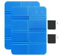 Nyutcwe Sitting Pad, Foldable Seat Cushion, 2PCS 11x15 Waterproof Heat Insulation Sitting Pad, Elastic Camping Seat, Portable for Stadium, Picnic, Camping Blue