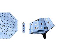 NYW Umbrella Little Bear,Rain Umbrella,windproof, resist the strong sun ultraviolet radiation,Folding Style with Auto Open Close (BLUE SKY)