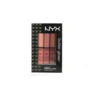 NYX Butter Lip Gloss Set 3 Creme Brulee Angel Food Cake and Ginger Snap