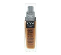 NYX Can't Stop Won't Stop 24H Full Coverage Cappuccino Foundation 30ml | TJ Hughes