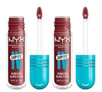 Nyx DUO Makeup Lip Iv Lip Stain, Hydrating Gloss, Up To 12Hr Hydration, High Pigment, Wet Shine Finish, Drippin' In Rose