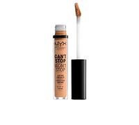 NYX Professional Full Coverage Concealer, 24 Hour Longevity, Can't Stop Won't Stop Contour Makeup Concealer, Matte Finish, Shine Control, Long Lasting, Vegan Formula, Shade: Soft Beige