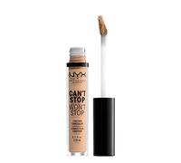 NYX Professional Full Coverage Concealer, 24 Hour Longevity, Can't Stop Won't Stop Contour Makeup Concealer, Matte Finish, Shine Control, Long Lasting, Vegan Formula, Shade: Natural